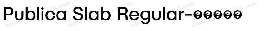 Publica Slab Regular字体转换